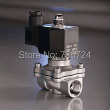 3/8" stainless steel solenoid valves normally closed IP65 square coil 2024 - buy cheap