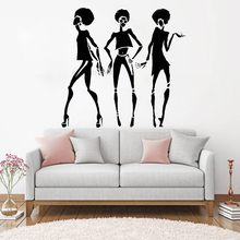 Fashion Design Afro Woman Vinyl Wall Decal Creative Beauty Salon Style Wall Sticker For Home Decor Art Wall Mural Hot Sale LC970 2024 - buy cheap