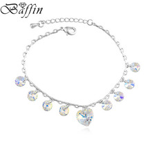 Baffin Boho Tassel Heart Bracelet Crystals from SWAROVSKI Women Friendship Bracelets Jewelry 2024 - buy cheap
