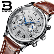 Switzerland Binger Luxury Brand Men's Watches Relogio Waterproof Watch Male Automatic Mechanical Men Watch Sapphire B-603-54 2024 - buy cheap