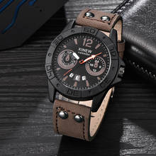 Men's Watch Waterproof Fashion Leather Stainless Steel Sport Analog Quartz Wrist Watch Male relogio masculino erkek kol saati 2024 - buy cheap
