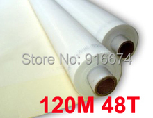 Free shipping 10 meters  Cheap 48T 120M polyester silk screen printing mesh 127cm width 2024 - buy cheap