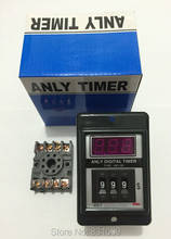 1Set ASY-3D AC110V Power ON Delay Timer Time Relay 1-999  Seconds & Base Brand New 2024 - buy cheap