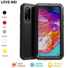 Amor mei life capa à prova de choque de alumínio/metal, capa para samsung galaxy a70 2024 - compre barato