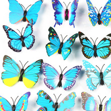 3D Butterfly Wall Decor Artificial Insect Decorative Stickers Home Decor Colorful Bathroom Sticker Decal Sticker Wall Sticker 2024 - buy cheap