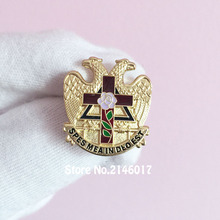 Masonic Masonry Freemason Enamel Brooches and Pins Scottish Rite Rose Croix Cross 32 Degree Lapel Pin Badge 2024 - buy cheap