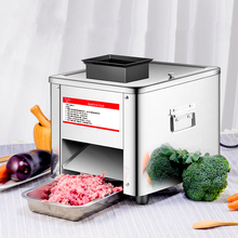 Máquina de cortar carne 850w multifuncional, aço inoxidável, fatiador comercial, cortador de carne elétrico de mesa 2024 - compre barato