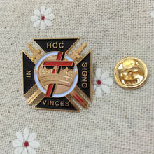 100 pcs/lot Wholesale Custom Malta Cross Knights Templar Commandery Pin Badges Freemason Brooch and Lapel Pins Metal Craft 2024 - buy cheap