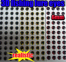 2015new 3D Fishing Lure Eyes Fly Tying size:6MM three kinds color each500pcs total quantity:1500pcs/lot 2024 - buy cheap