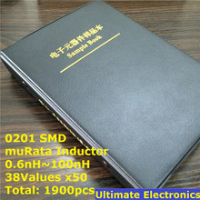 0201 muRata SMD Chip inductores surtido Kit 0.6nH ~ 100nH 38Valuesx50 libro de muestra 2024 - compra barato