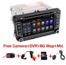 Sistema multimídia automotivo, reprodutor com tela de toque ips de 7 polegadas, android 9.0, leitor de dvd, rádio, bluetooth, wi-fi, 3g, gps, para volkswagen passat b5, golf mk5, b6, b7, tiguan 2024 - compre barato