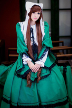 Disfraz de Rozen Maiden Suiseiseki para adultos, traje con delantal, para Halloween 2024 - compra barato