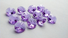 600Pcs 14MM Amethyst Glass Crystal Octagon Beads In 1 Hole/2Holes Freeshipping 2024 - buy cheap
