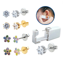 Zarcillo para orejas pendiente Piercing, Kit de herramientas para el cuerpo, 20g, corona de cristal y margaritas 2024 - compra barato