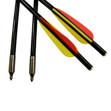 18" Crossbow Bolts 8mm Fiberglass Arrows Flat Knocks Outdoor Hunting Shooting Free Shipping Archery Bow Arrow Fix Field Points 2024 - buy cheap