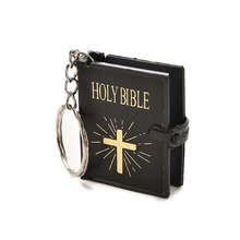 Mini chaveiro de bíblia sagrada, chaveiro com livro religioso versão em inglês, chaveiro cristão de jesus, presente, oração, deus, abençoado 2024 - compre barato