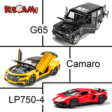 KIDAMI 1:32 Alloy MINIAUTO Camaro G65 SUV Pull Back Diecast car Model series with sound light birthday Gift toys for children 2024 - buy cheap