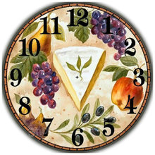 5D DIY Алмазная картина с крестиком виноградный торт часы Кристалл квадратный алмаз рукоделие полная Алмазная вышивка приклеенная живопись 2024 - купить недорого