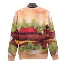 Plus Size Women Men 3D Hoodies Casual Food Pullover 3D Sweatshirt Brand Strawberry Hamburger Printed Medusa Moleton Femininos 2024 - buy cheap