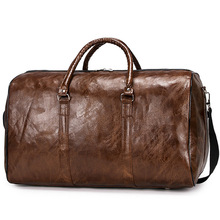 Bolsos de viaje de cuero para hombre, bandoleras portátiles de gran capacidad, de lujo, Vintage, de viaje, novedad 2024 - compra barato