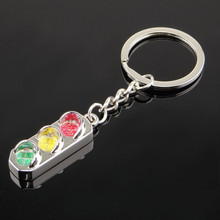 Mini simulation green light key chain creative personality key pendant car key ring charm jewelry 2024 - buy cheap