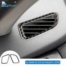 Airspeed для BMW X3 F25 X4 F26 аксессуары для интерьера BMW F26 для BMW F25 наклейка из углеродного волокна для автомобиля кондиционер вентиляционное отверстие 2024 - купить недорого