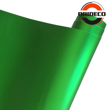 Película de vinilo metalizada para coche, decoración de 50cm x 100/150/200/300/500cm, color verde mate, con canales al aire libre 2024 - compra barato