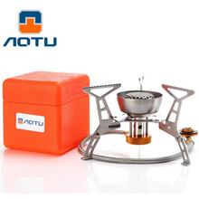 Windproof Outdoor Gas Stove Portable Split Cookware Camping Hiking Climbing Picnic Gas Burner professional stove 3200W with box 2024 - buy cheap