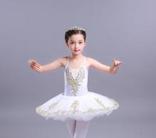 White Children's Ballet Tutu dance Dress costumes Swan Lake Ballet Costumes Kids Girls Stage wear Ballroom dancing Dress 2024 - buy cheap