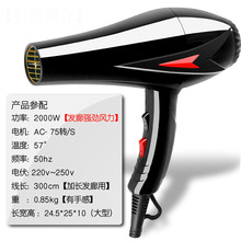 Hair Dryers barber shop electric dryer high-power household salon professional 2000W hot and cold air duct NEW 2024 - buy cheap