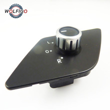 WOLFIGO Chrome Mirror Control Heat Fold Knob Switch 16D959565A for VW MK6 Jetta 2011 2012 2013 2024 - buy cheap
