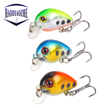 Мини рыболовные приманки Crankbait 3 см 1,7 г, плавающая искусственная японская твердая наживка, гольян, плавающая форель, бас, карп, рыболовная снасть 2024 - купить недорого