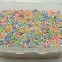 5000 Mixed Ceylon Pearl Color Glass Seed Beads 2mm (10/0) + Storage Box 2024 - buy cheap