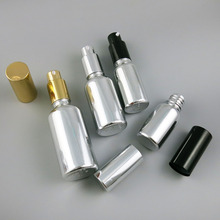 10 x óleos essenciais de vidro prata vazio com lotionbomba de ouro 10ml 30ml 50ml shampoo cosméticos 2024 - compre barato