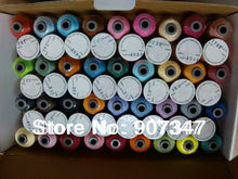 Free shipping 60 brother colors polyester embroidery machine thread 1000m/cone, Buy one set, send 10 plastic bobbins size A 2024 - buy cheap