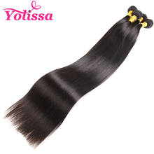 Longest Straight Bundles 28 30 32 34 36 38 40 Inch Hair Bundles 1 Piece Only Natural Black 100% Human Remy Hair Yolissa Hair 2024 - buy cheap