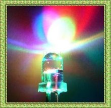 Diodo emisor de luz LED de 7 colores RGB, 100 Uds., 2 pines, 5MM, nuevos productos y ROHS, 5mm, RGB, 7 colores 2024 - compra barato