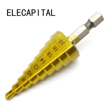 Drills Taper Power Tools 4-20mm Step Drill Bit Metal HSS Steel Cone Step Drill Sharpening Hole Countersink Tools Bit 2024 - buy cheap