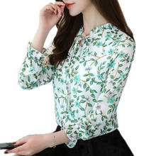 S-3XL Women Blouses Chiffon Shirts 2020 Fashion Autumn Winter Long Sleeve Female Blusas Floral Print Blouse Shirt Tops Plus Size 2024 - buy cheap
