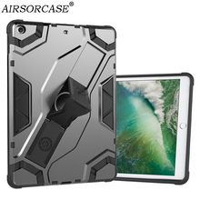 9,7 ''para Apple iPad aire 2 Tablet para iPad 6 iPad6 cubierta protectora dura de la PC y suave TPU híbrido armadura soporte de cubierta 2024 - compra barato