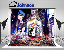 new york city skyline broadway night street backdrops High quality Computer print party backgrounds 2024 - buy cheap