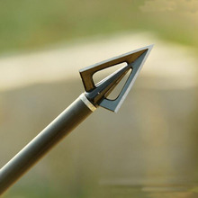 Punta de flecha de Metal para tiro con arco, 3 uds., 100 grano, cuchilla de punta ancha, punta de flecha fija 2024 - compra barato