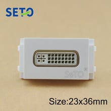 Seto-módulo de vídeo tipo dvi, conector digital e visual de parede com pedra de chave, soquete 2024 - compre barato