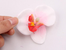 5 см, настоящий на ощупь фаленопсис искусственный шелк бабочка головки орхидей, diy ремесло организовать цветок и голову украшения аксессуары и корсаж 2024 - купить недорого