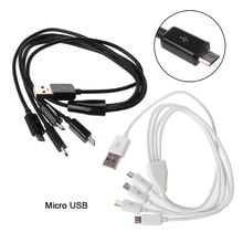 Portable USB 2.0 Type A Male To 4 Micro USB Male Splitter Y Charging Cable for Samsung Xiaomi Mobile Phone Tablet Power Bank 2024 - buy cheap