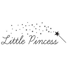 Little Princess Vinyl Wall Stickers Quotes Wall Decal Girls Room Nursery Home Decor Removable DIY Self-adhesive Wallpaper 2024 - buy cheap