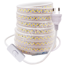 180led/m Led Strip Light 5730 5630 SMD 220V Waterproof Flexible Led Tape Ribbon Lamp 1m 2m 5m 10m 20m 50m 100m with Switch Plug 2024 - buy cheap
