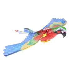 Colorful  Pet Bird Parrot Toy Plastic Electric Sound Fly Wing Talking Lovebird Animals Battery Power Toys For Children Gift 2024 - buy cheap