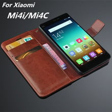 Fundas Xiaomi Mi4C High Quality Flip Cover Case For Xiaomi Mi4C Mi 4C Magnetic Leather Holster Phone Shell Capa 2024 - buy cheap