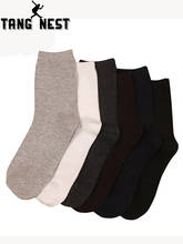 TANGNEST 2019 Winter Meias Business Solid Color Simple Design Men's Socks Soft 5 Colors Top Selling 10 Pairs/lot Socks NWM268 2024 - buy cheap
